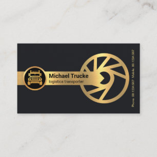 Gold Drive Shaft Global Tire Rim Logistics Driver Business Card