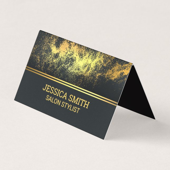 Gold Dust Background Business Card (Front)