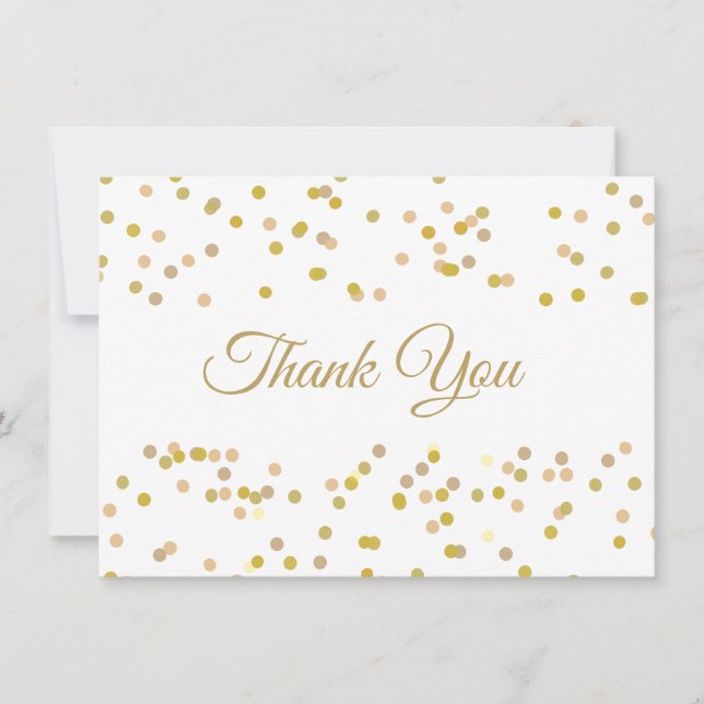 Gold Dust Confetti Thank You (Front)