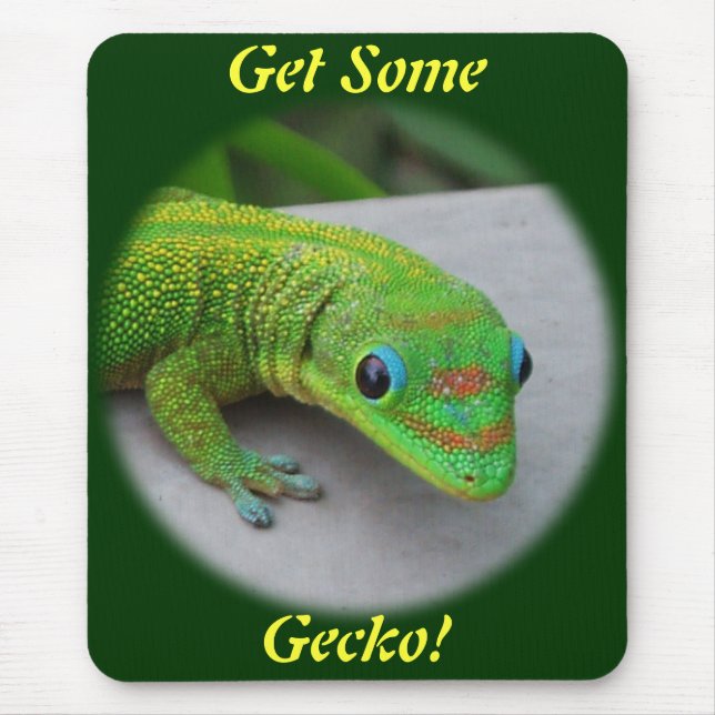 Gold Dust Day Gecko – Audition and Get Some Gecko Mouse Mat (Front)