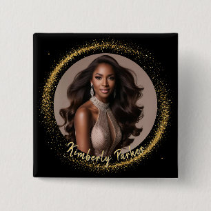 Gold Dust Pageant Button