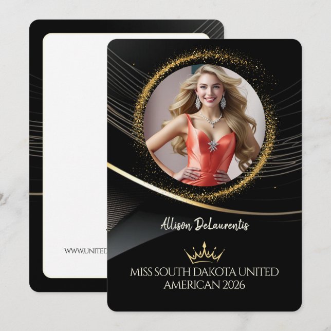 Gold Dust Premium Pageant Promo Card (Front/Back)