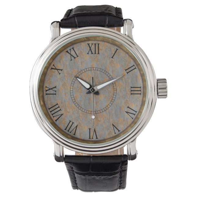 Gold Dust & Rust Roman Numeral Watch (Front)