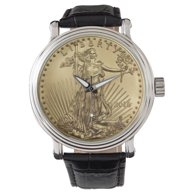 Gold Eagle coin Watch (Front)
