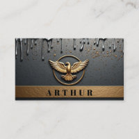 Gold Eagle Emblem With Spread Wings