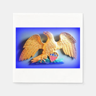 gold eagle paper napkins