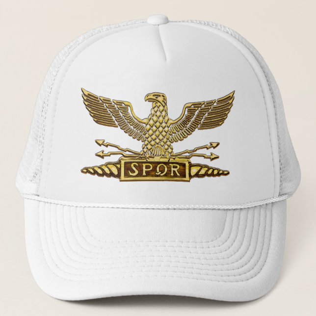 Gold Eagle Roman Legion Trucker Hat (Front)
