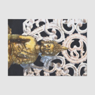 Gold Earth Buddha OM Aum Ajna Meditation Party Tissue Paper