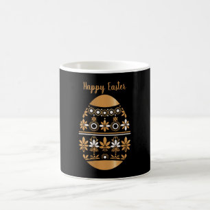 Gold easter egg coffee mug