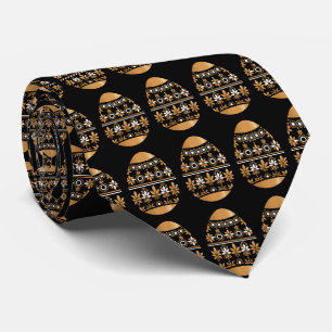Gold easter egg tie