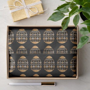 Gold easter egg tissue paper