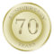 Gold effect 70th Wedding Anniversary Sticker