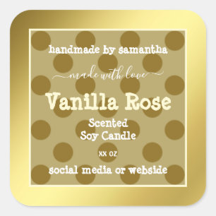 Gold Effect Product Packaging Labels Professional