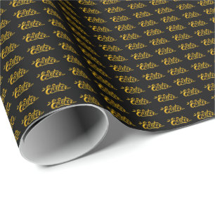 Gold Eggs Easter Wrapping Paper