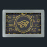 Gold Egyptian Eye of Horus - Wadjet Belt Buckle<br><div class="desc">Gold Egyptian Eye of Horus - Wadjet</div>