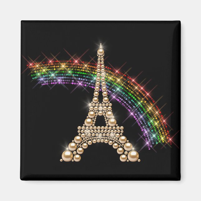 Gold Eiffel Tower Magnet (Front)