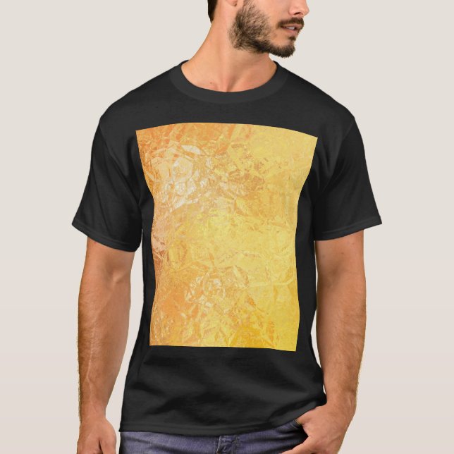 Gold Elegance: Abstract Luxurious Background T-Shirt (Front)