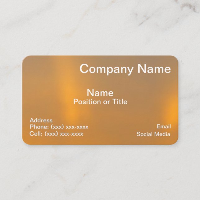 Gold Elegance Professional Business Card (Front)