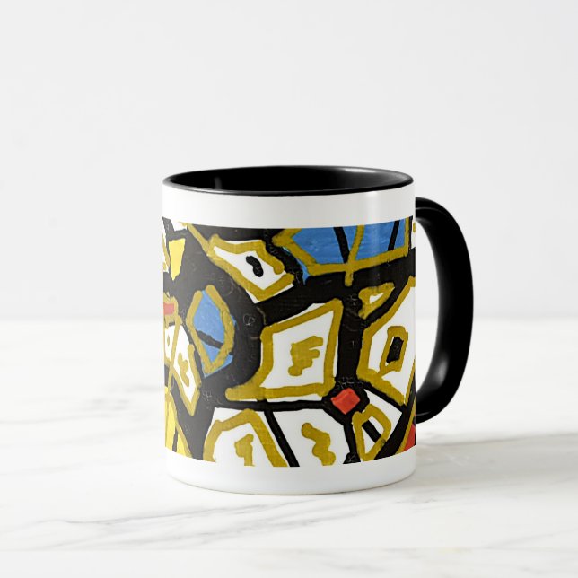 GOLD – Elegant Abstract Mug (Front Right)