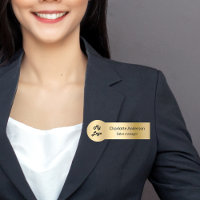 Gold elegant business logo employee