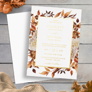 Gold Elegant Fall Wedding