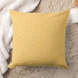 Gold & Elegant Islamic Geometric Pattern Ramadan Cushion