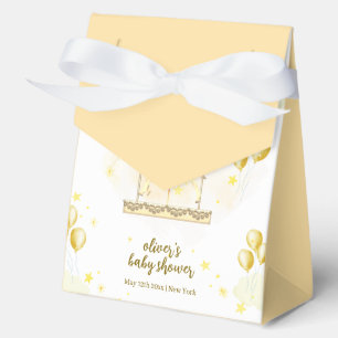 Gold Elegant Magical Balloon Carousel Baby Shower Favour Box