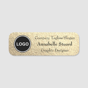 Gold Elegant Name Tag