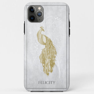 Gold Elegant Peacock Case-Mate iPhone Case