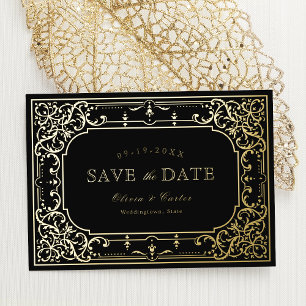 Gold elegant romantic ornate vintage wedding