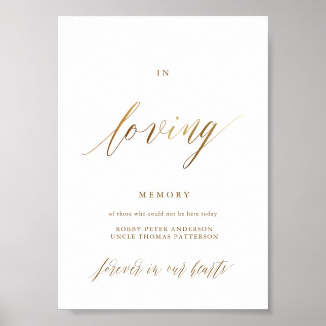 Gold Elegant Script Typography Poster (Front)