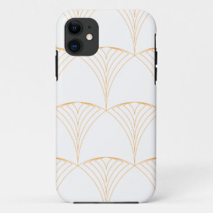 Gold, elegant simple luxurious traditional pattern iPhone 11 case