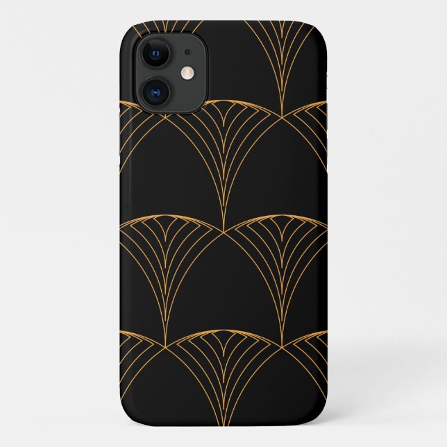 Gold, elegant simple luxurious traditional pattern Case-Mate iPhone case (Back)