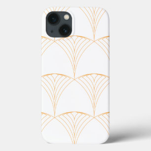 Gold, elegant simple luxurious traditional pattern iPhone 13 case
