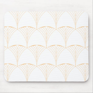 Gold, elegant simple luxurious traditional pattern mouse mat
