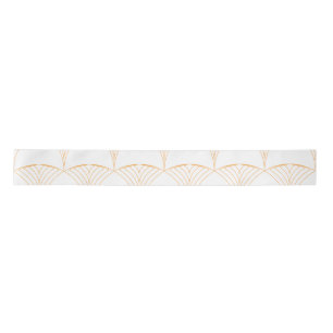 Gold, elegant simple luxurious traditional pattern satin ribbon
