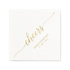 Gold | Elegant Stylish Lettering Cheers Event