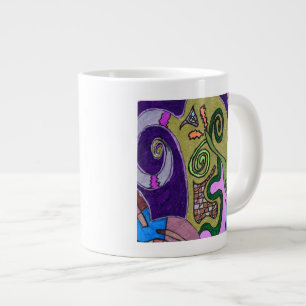 Gold Elephant Large Coffee Mug