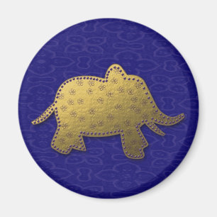 gold elephant magnet