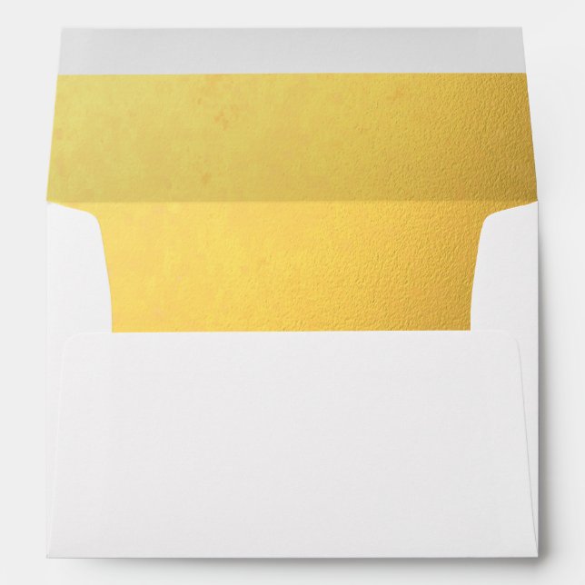 Gold Embossed-Effect Lined Envelope (Back (Bottom))