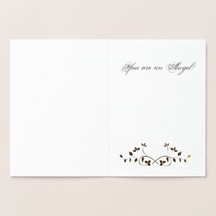 Gold Embossed Foil Thank you Card! Foil Card