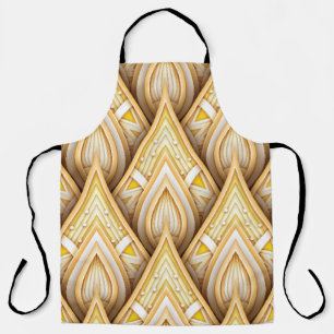 Gold Ethnic Motifs: Luxurious Seamless Apron