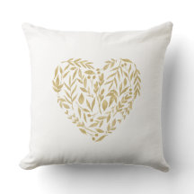 Gold Evergreen Heart Wedding Decor Date Mr & Mrs