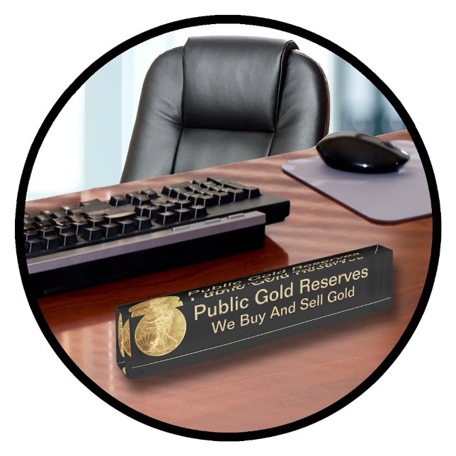 Gold Executive Desk Name Plates (Creator Uploaded)