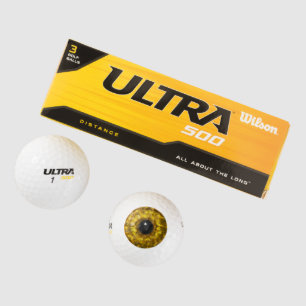 Gold Eyeball Golf Balls