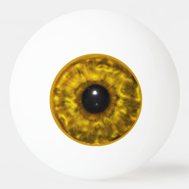 Gold Eyeball Ping Pong Ball (Front)