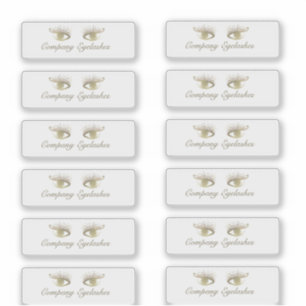 Gold Eyelashes Beauty Logo Packaging Business