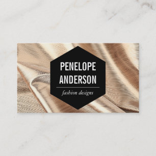Gold Fabric Business Card