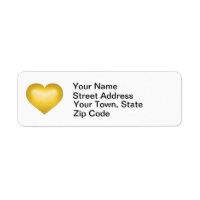 Gold fade heart