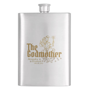 Gold Fairy Customisable The Godmother Hip Flask